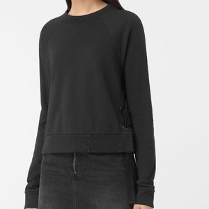 AllSaints Leti Cropped Sweatshirt. Size S.